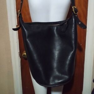 Coach Black Leather Medium Hobo Bag No. K3H -9085